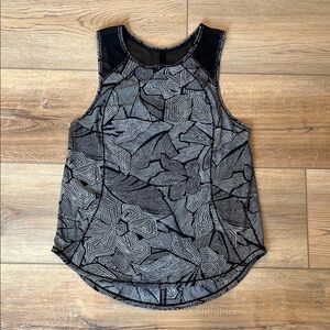 Lululemon Black Graphic Tank Top